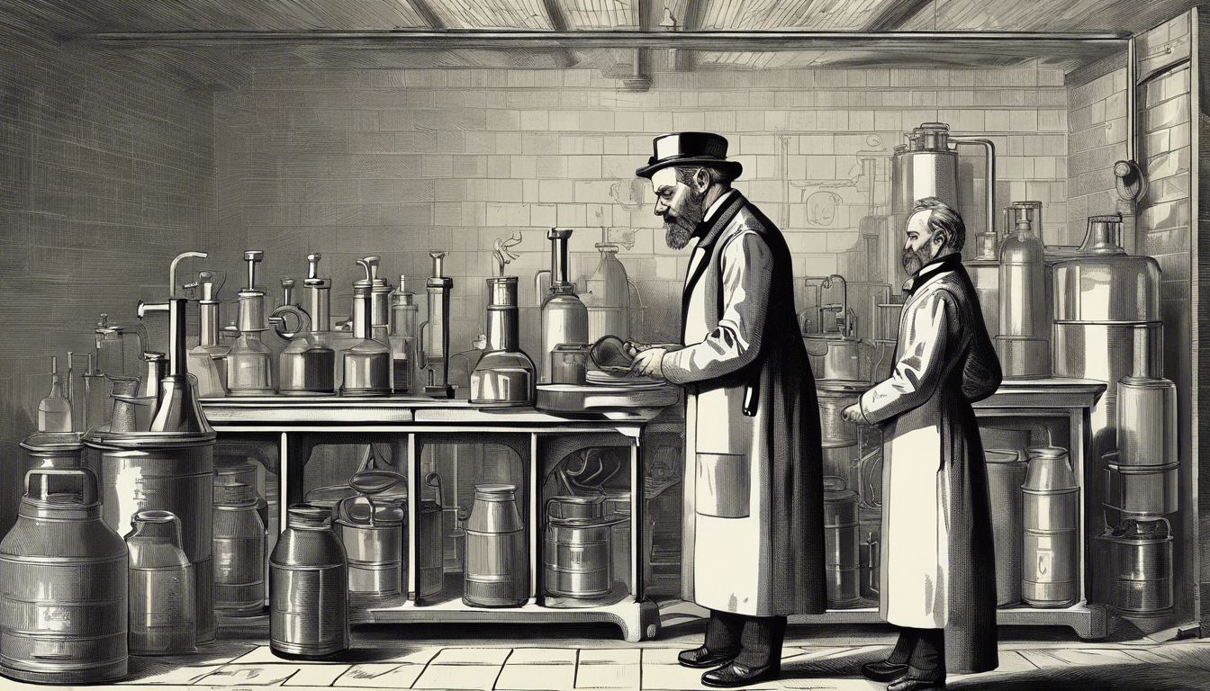 🔬 The development of pasteurization by Louis Pasteur (1864)