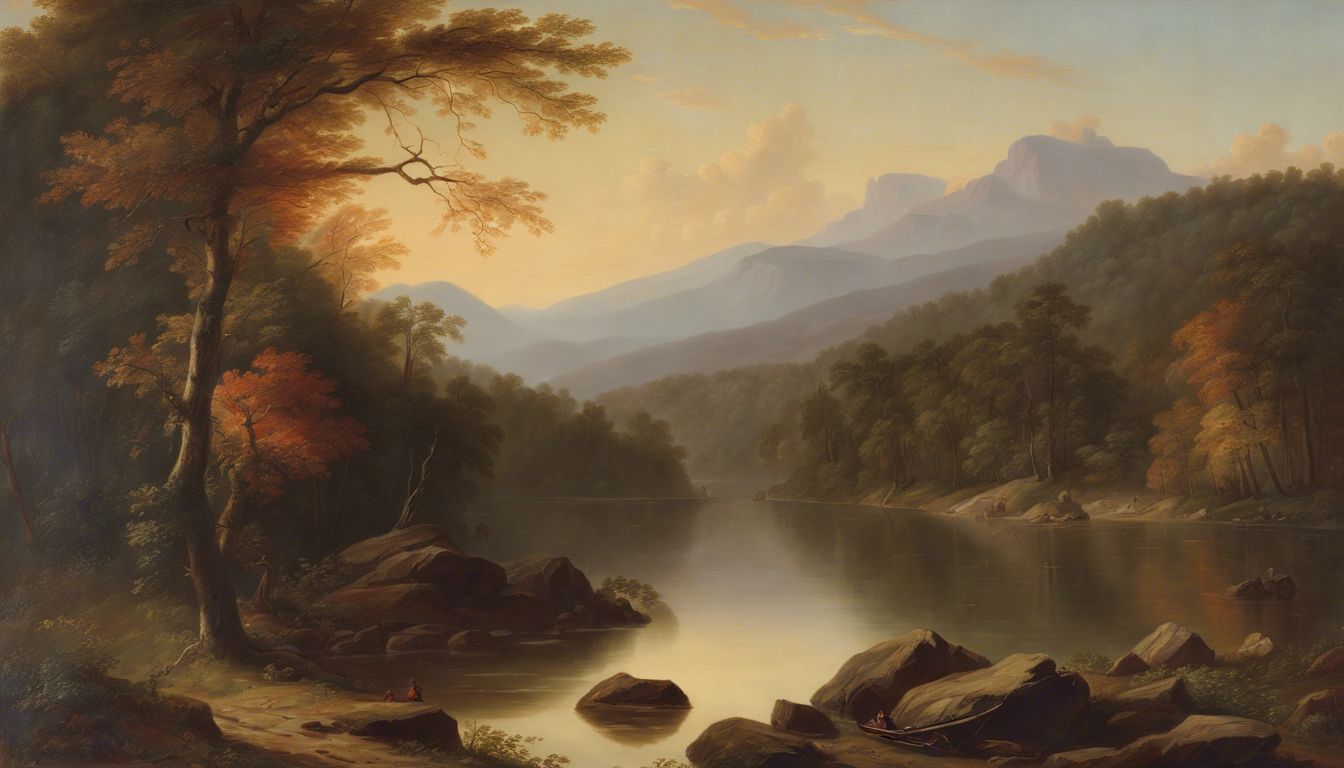 🎨 The popularity of landscape painting in the Hudson River School (mid-19th century)