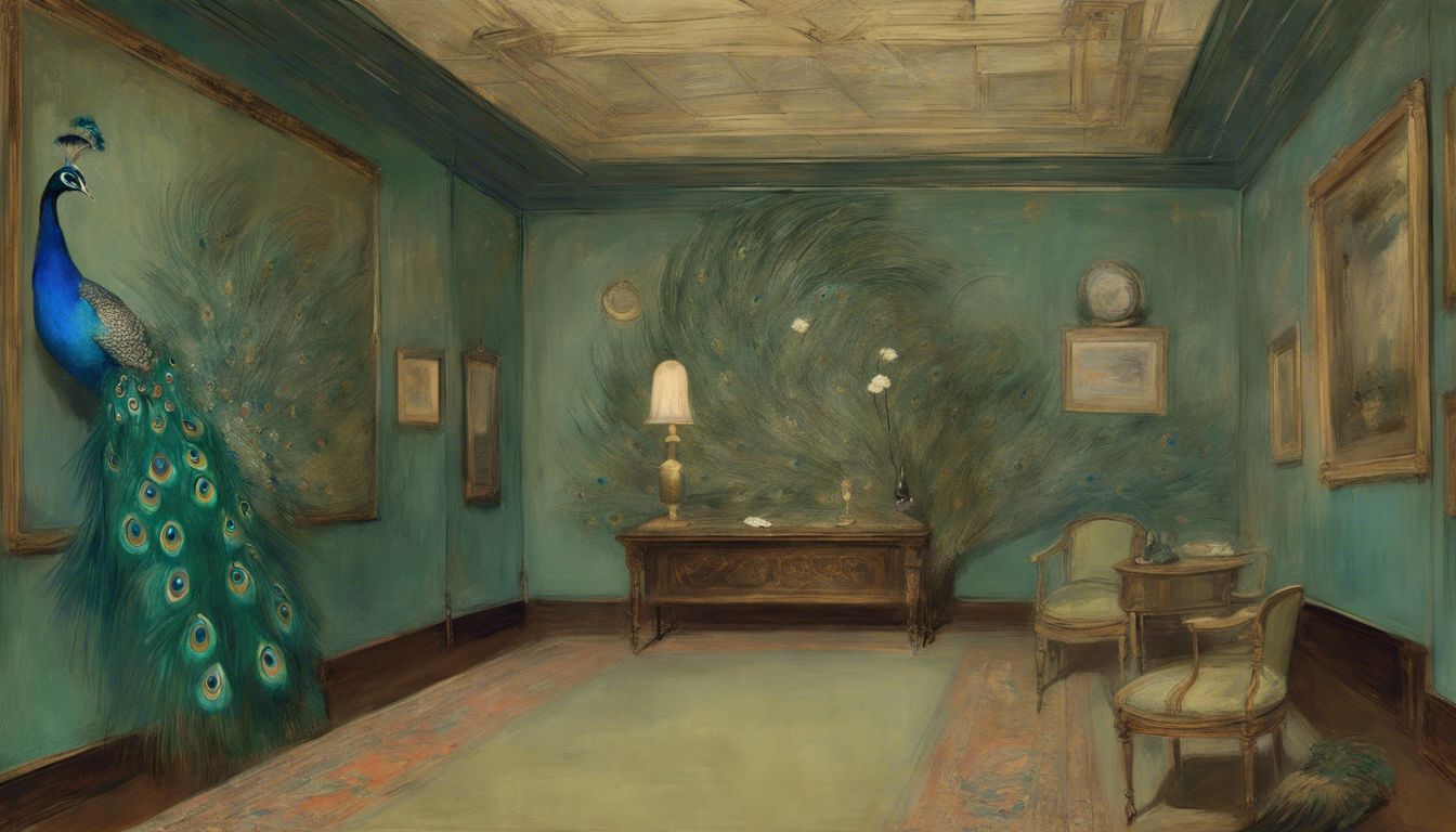 🎨 James McNeill Whistler's "Peacock Room" (1876-77): Art and aesthetics in interior design.