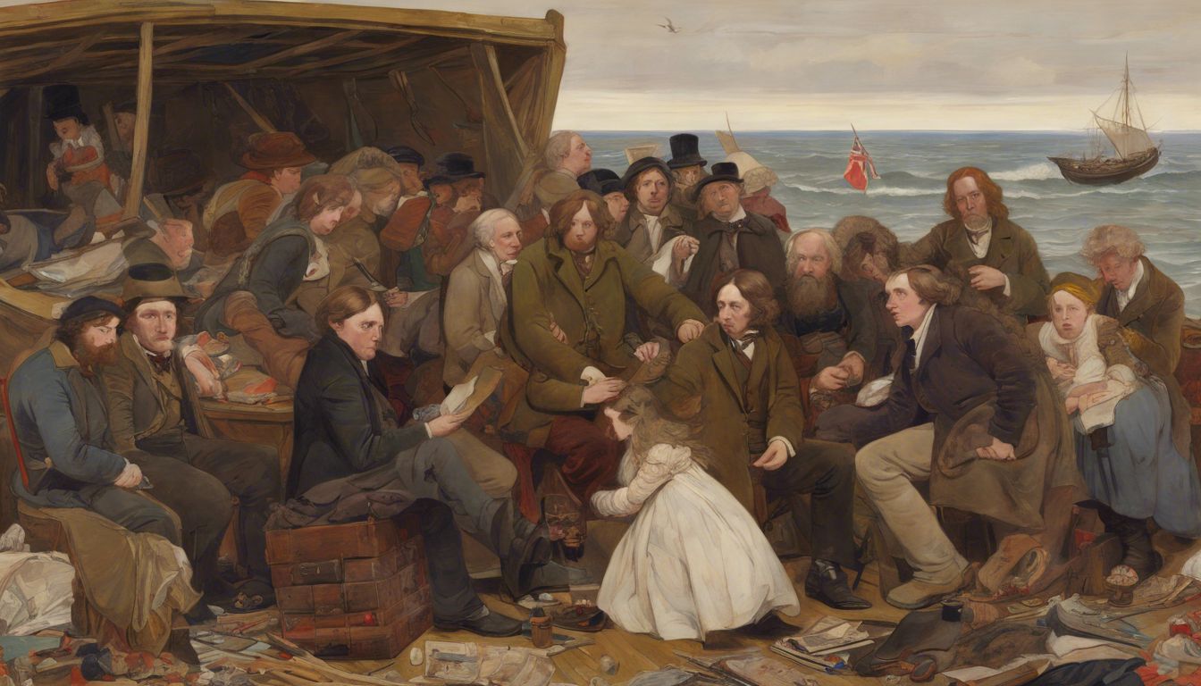 🎨 Ford Madox Brown Begins Work on "The Last of England" (1852-1855): Painting Emigration