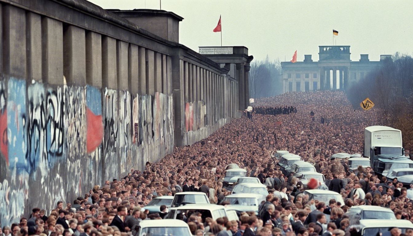 🌍 Fall of the Berlin Wall: The symbol of the Cold War, the Berlin Wall, falls in 1989, leading towards German reunification.