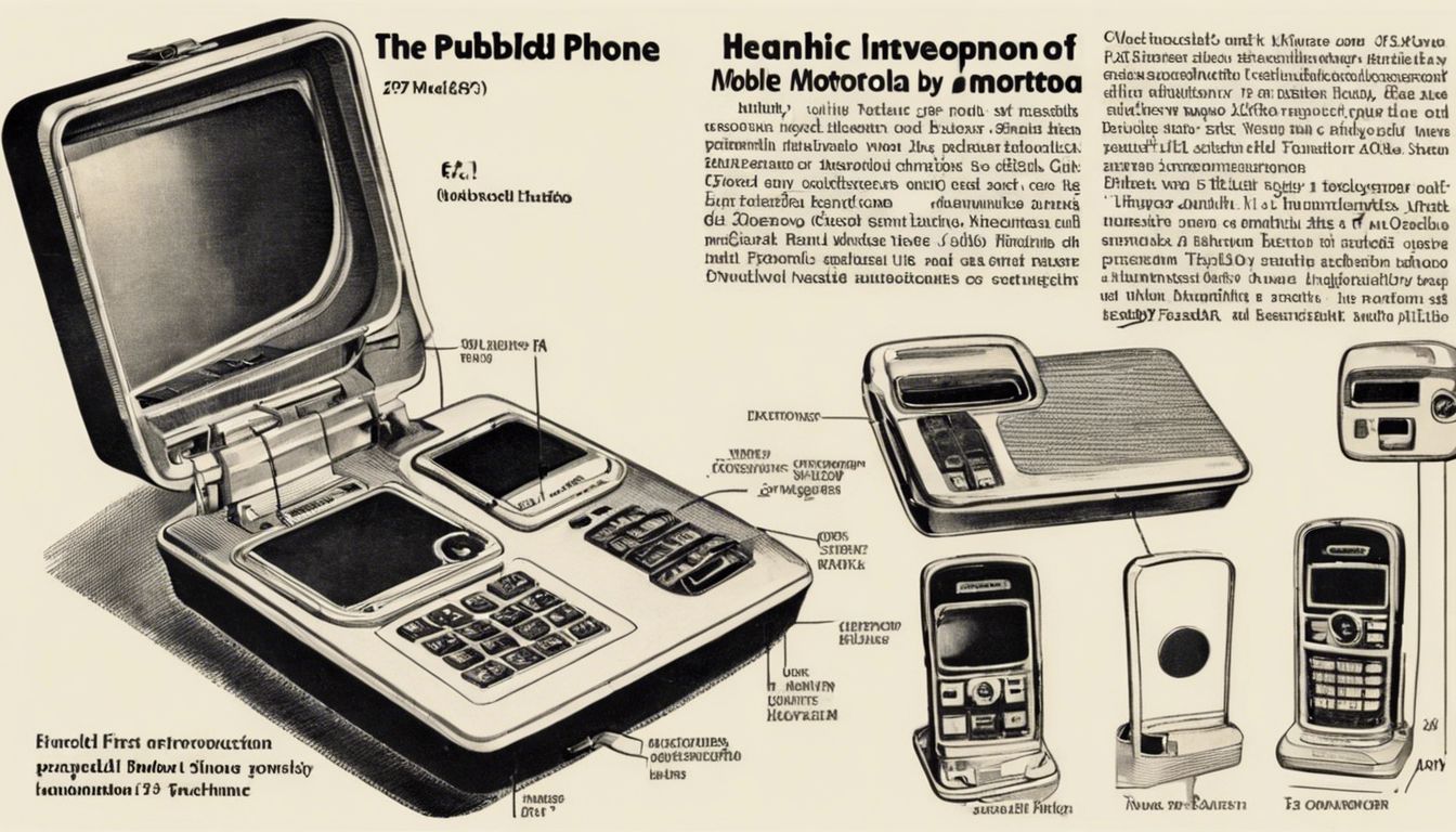 📱 Technology Development: The public introduction of the first handheld mobile phone by Motorola (1973)