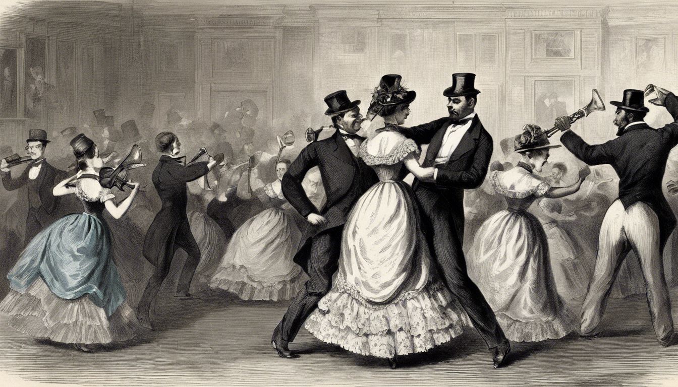 🎵 The rise of the cakewalk, an early form of jazz dance and music (1860s)
