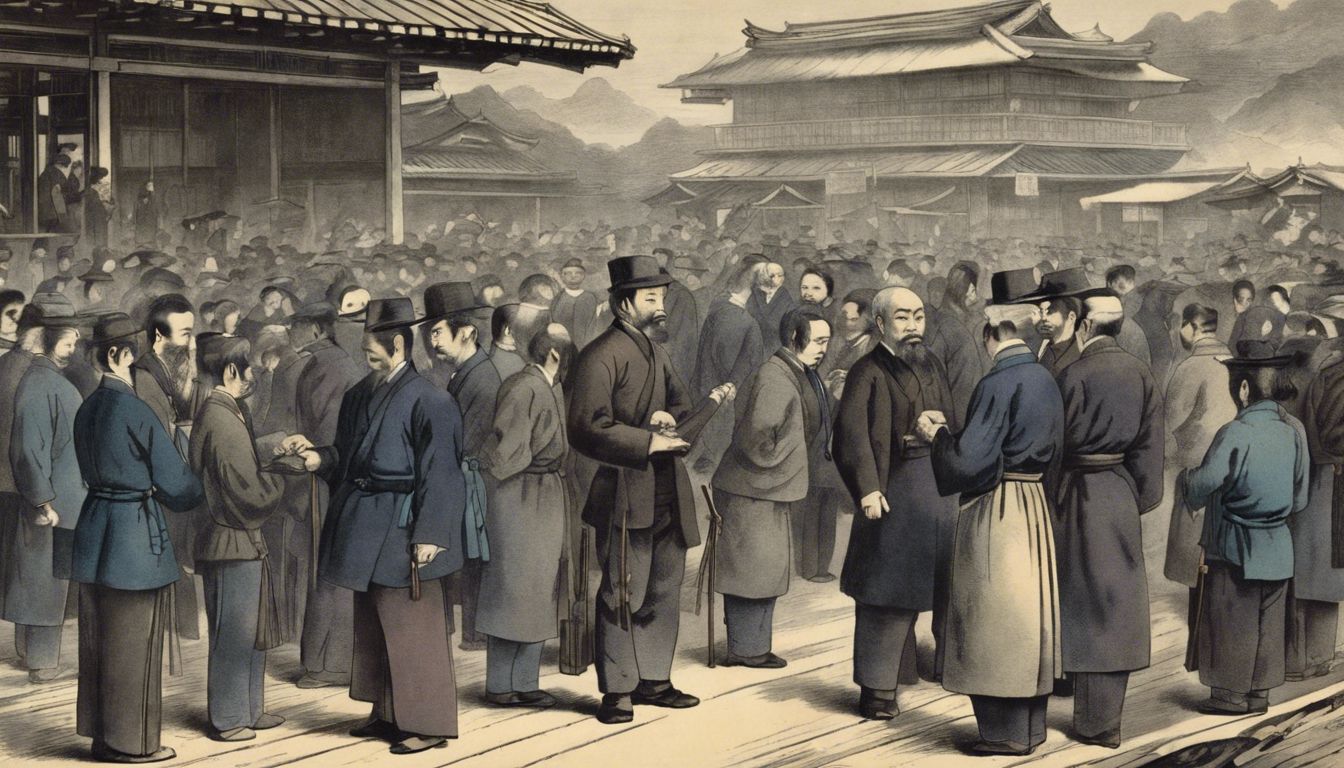 🌍 The opening of trade in Meiji Japan following the end of national seclusion (1868)