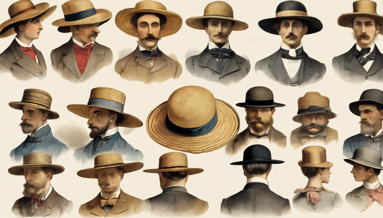 🎩 The Invention of the Straw Hat (1888): Fashion trends and industrialization in apparel manufacturing.