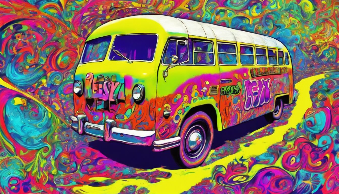 📚 "The Electric Kool-Aid Acid Test" chronicles the psychedelic bus trip of Ken Kesey (1968)