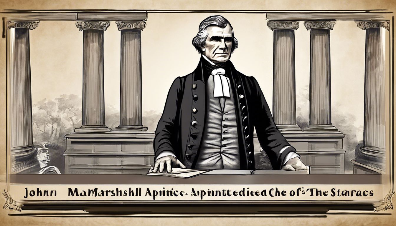 ⚖️ 1801 - John Marshall appointed as Chief Justice of the United States.