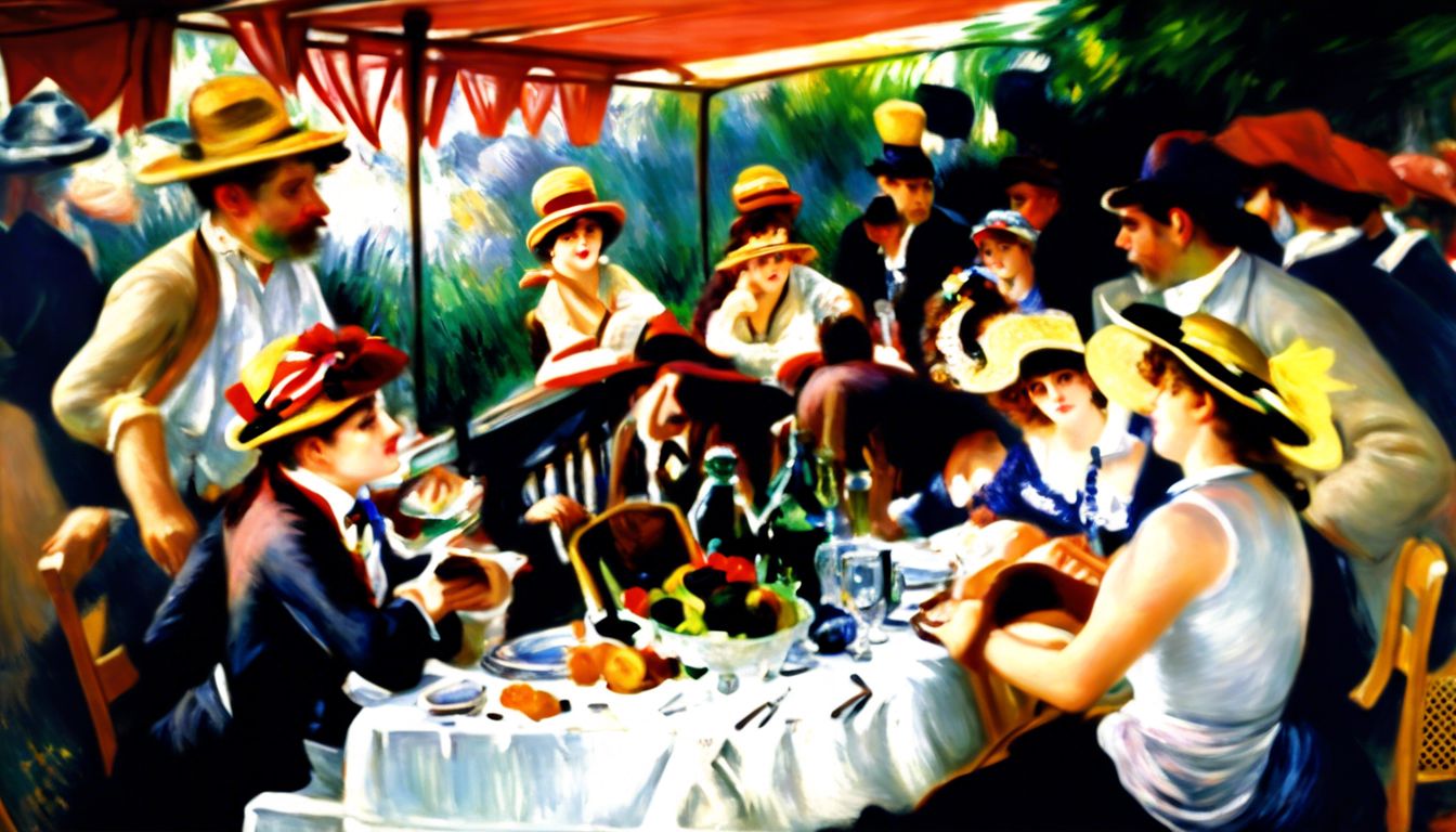 🎨 Renoir's 'Luncheon of the Boating Party' (1881): Analysis of its composition and reflection of French society.