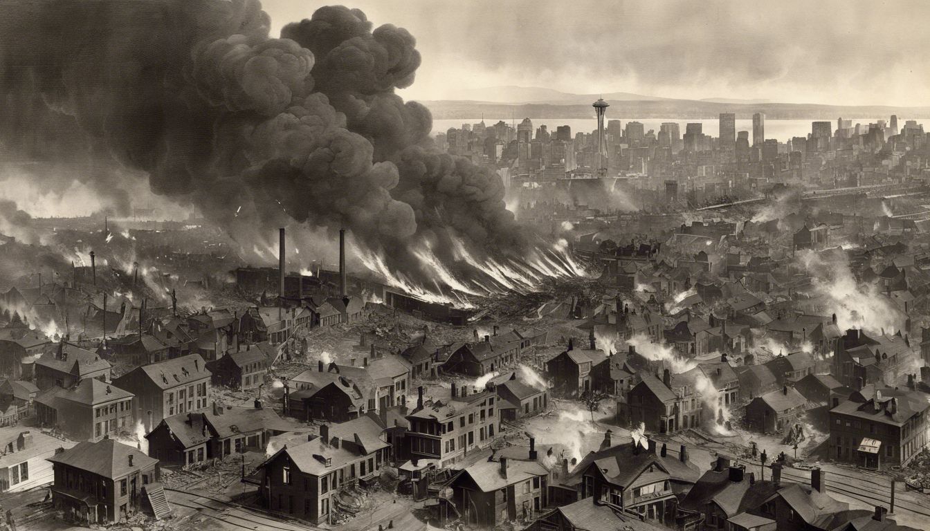 🔥 Great Fire of Seattle (1889): Urban disasters and their role in reshaping city policies.