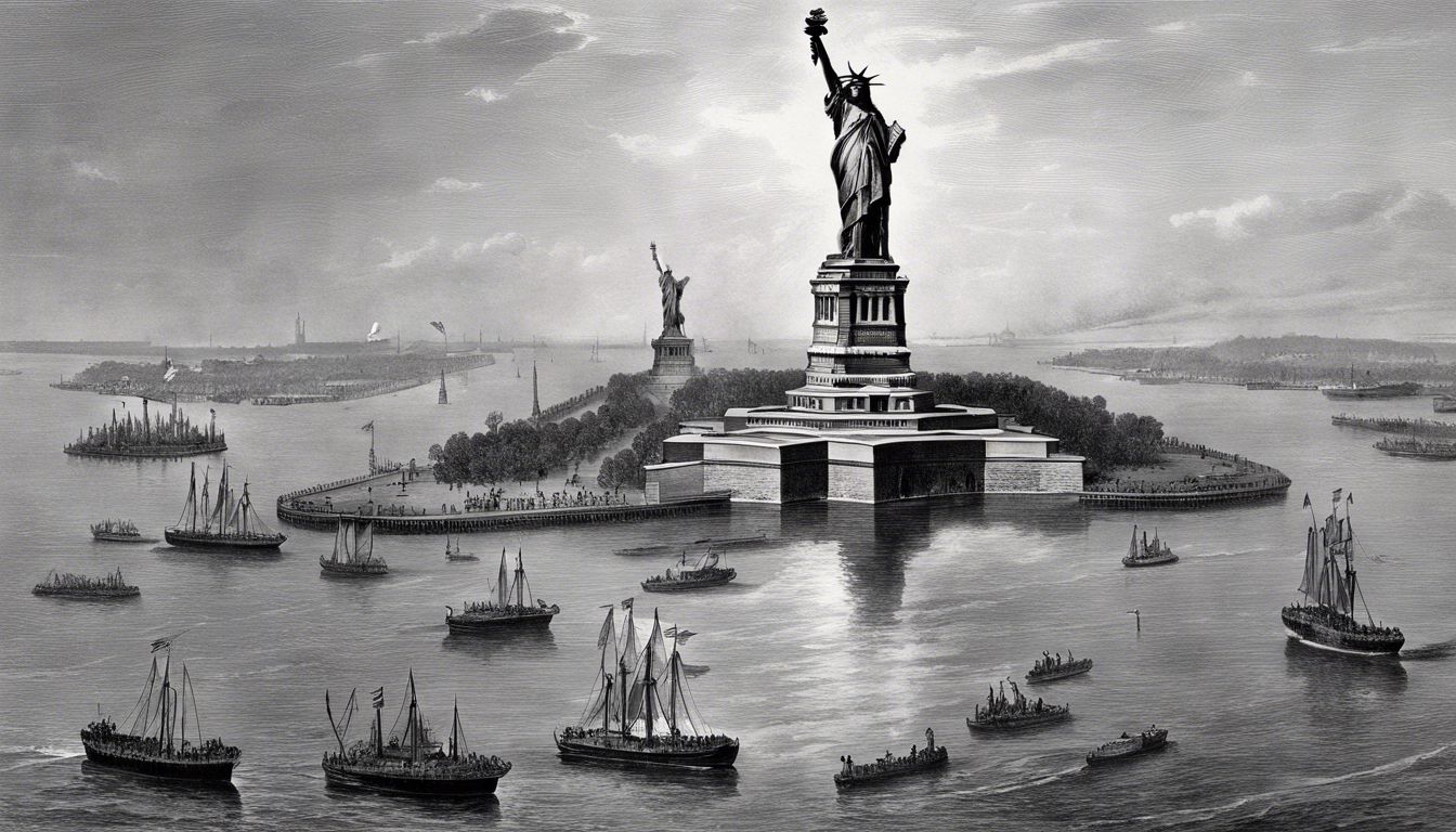 🚢 Completion of the Statue of Liberty (1886): Symbolism and Franco-American relations.