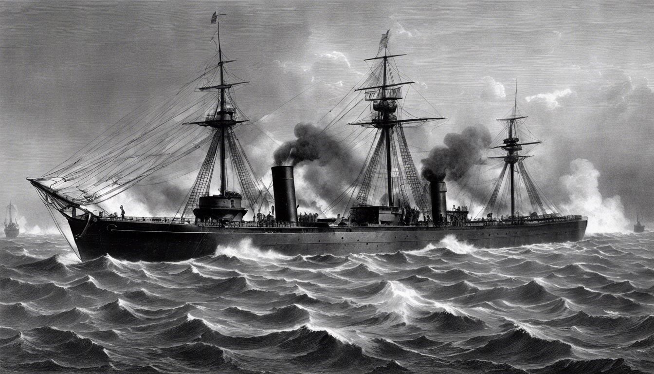 🚢 The dramatic change in naval warfare with the use of ironclad ships (1860s)