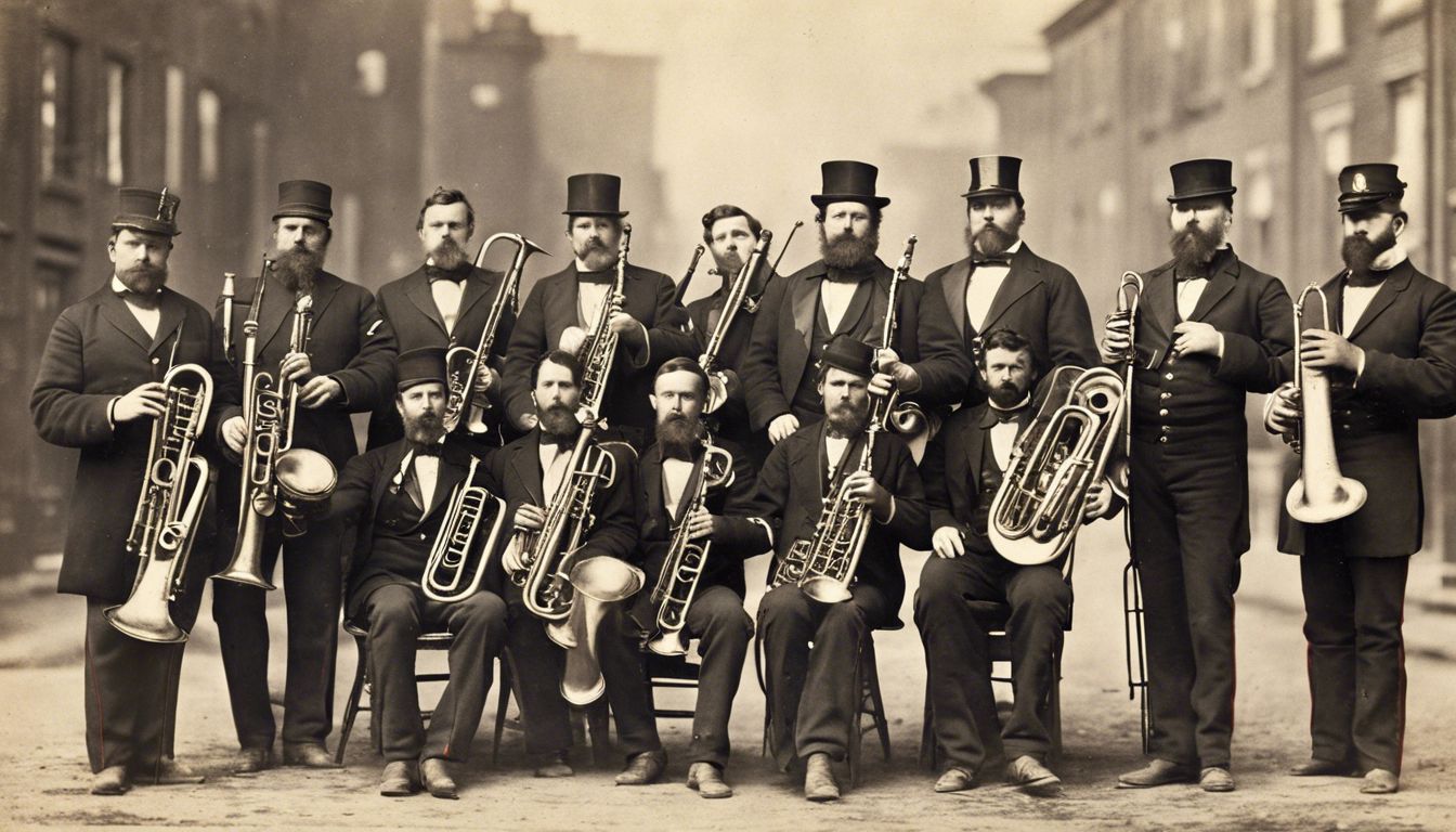 🎵 The popularity and growth of brass bands in military and civilian life in the United States (1860s)