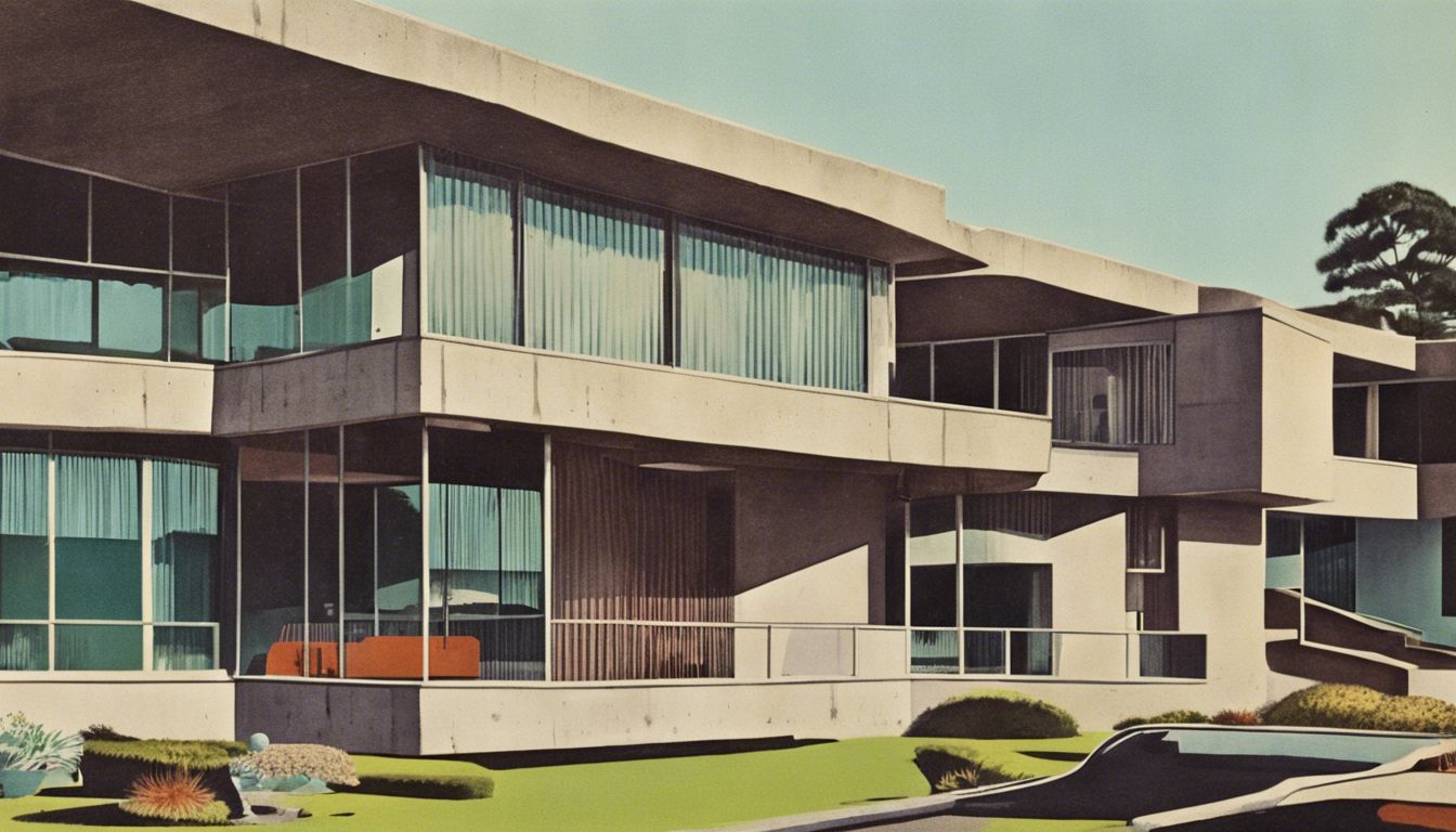 🏛️ The brutalist architectural style becomes popular (1960s)