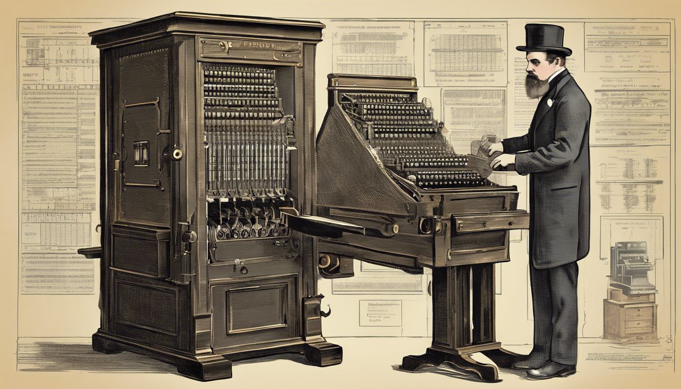 🖥️ Hollerith's Tabulating Machine Used in Census (1890): The precursor to modern computing.