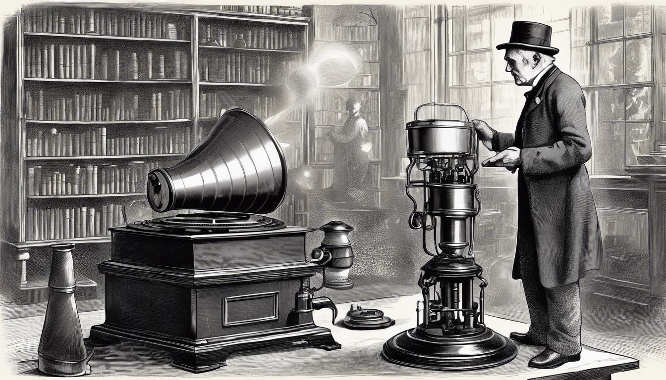 💡 Thomas Edison's Invention of the Phonograph (1877): The birth of sound recording and its cultural implications.