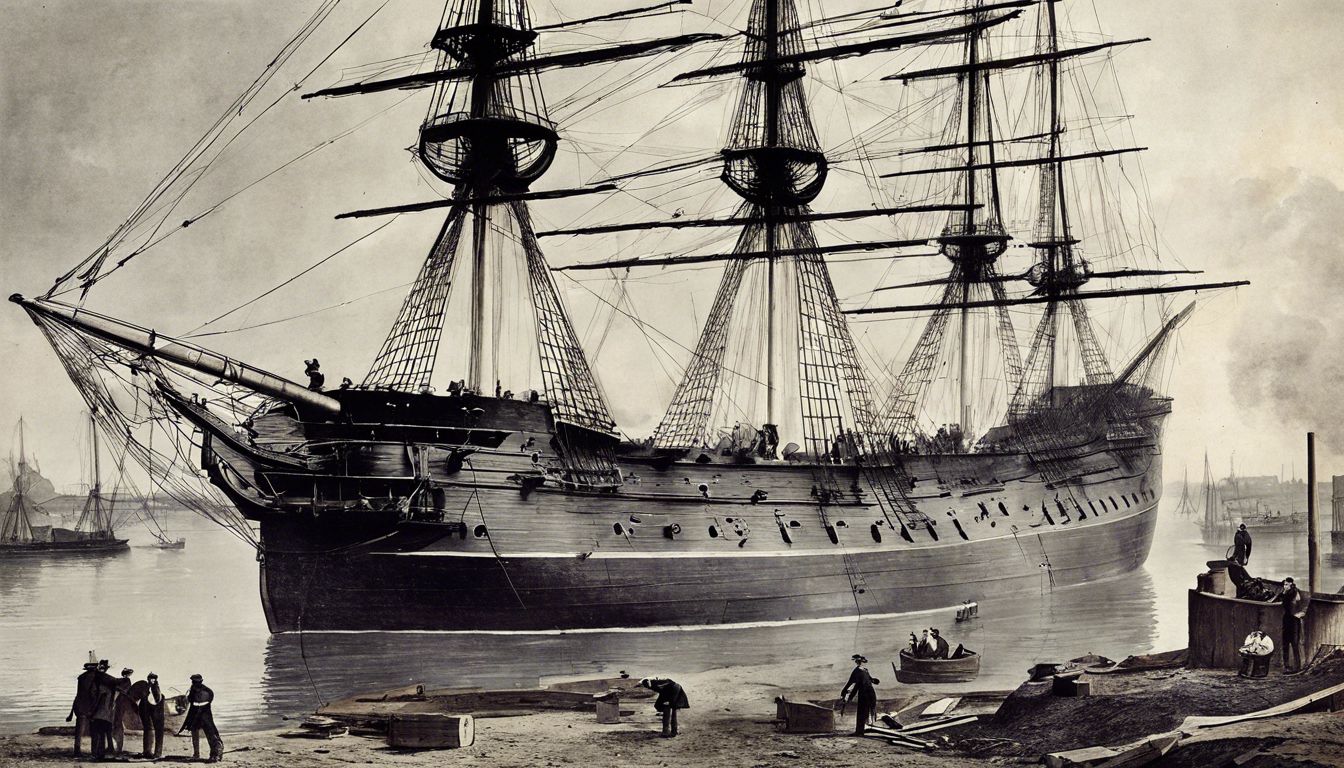 🚢 The building of the HMS Warrior, the first ironclad warship (1860)