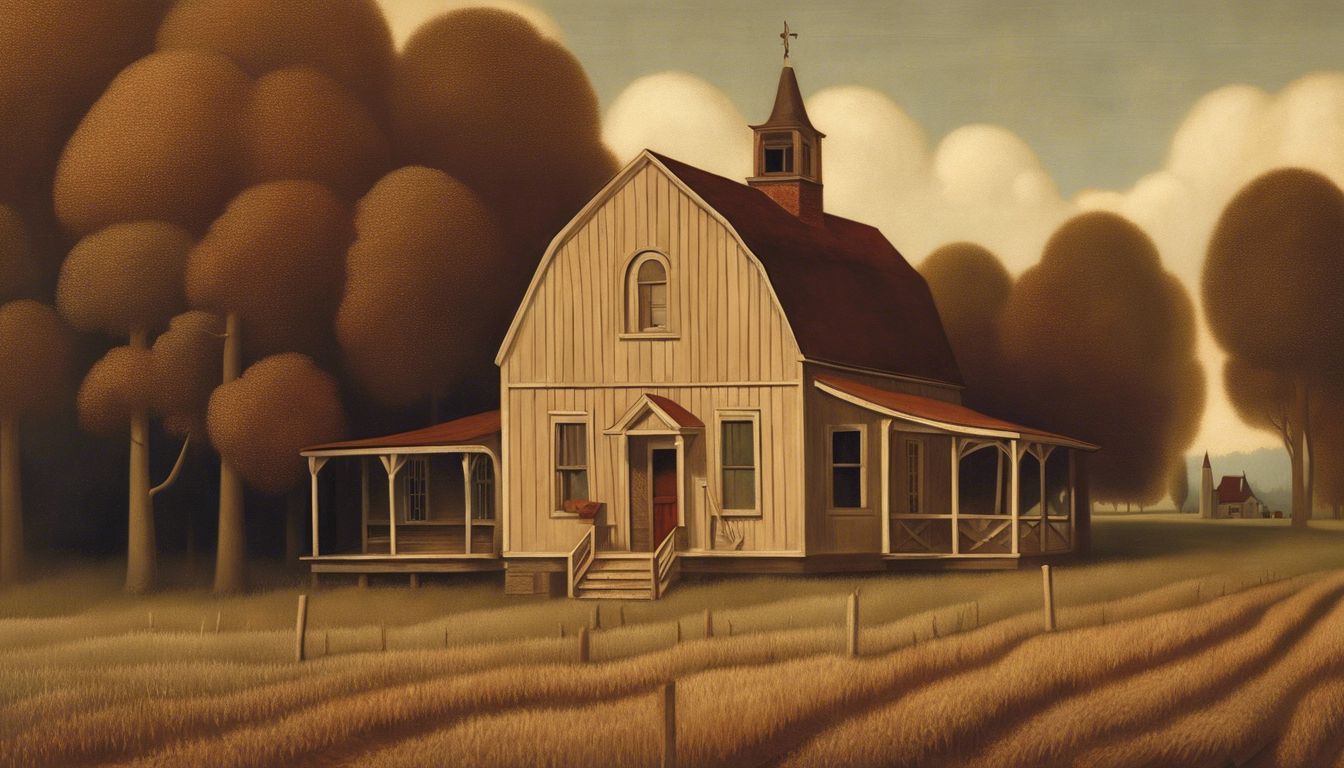 🎨 Grant Wood (1891) - American painter best known for his paintings depicting the rural American Midwest, particularly the painting "American Gothic."