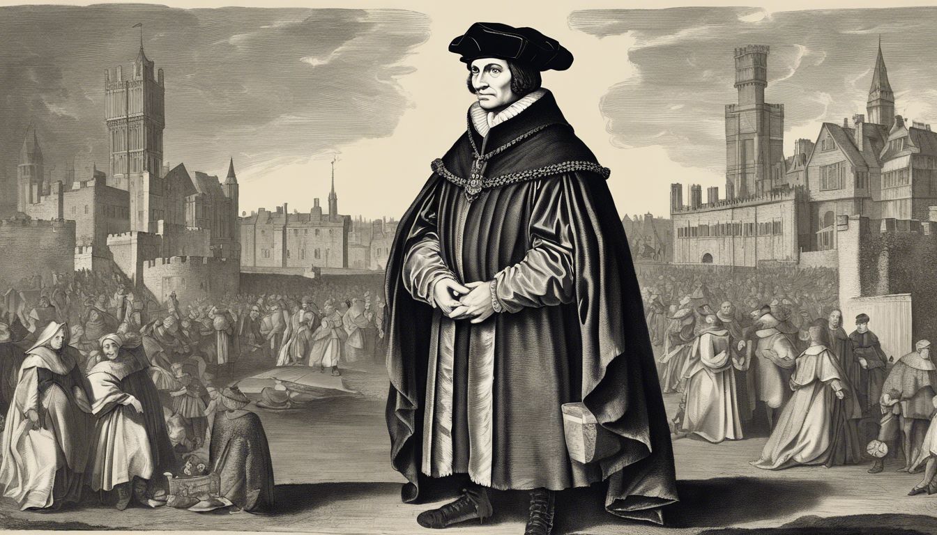 🇬🇧 Thomas More, Publication of Utopia, His book 'Utopia' painted the picture of an ideal society and critiqued contemporary social structures.