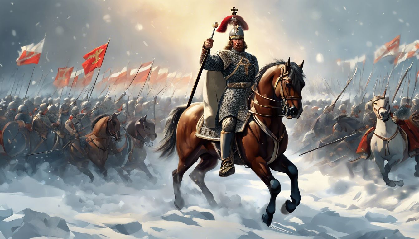 🇷🇺 Alexander Nevsky, Victory at the Battle of the Neva, His military prowess defended Novgorod and Russian lands from Swedish incursion, earning him legendary status.