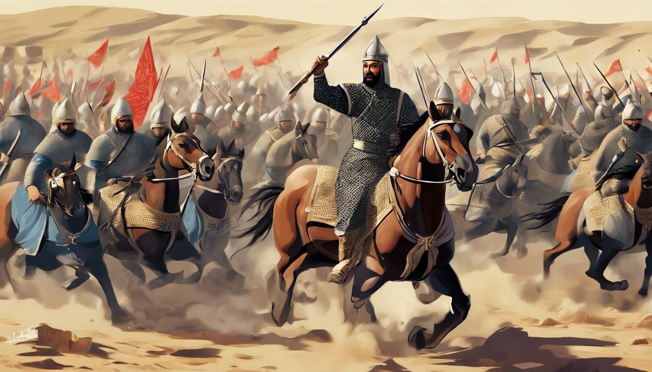 🇪🇬 Baibars, Victory at the Battle of Ain Jalut, His leadership in the Mamluk victory over the Mongols at Ain Jalut marked a turning point, halting Mongol expansion into the Middle East.