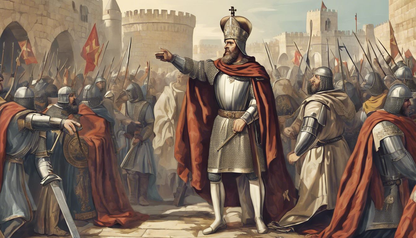 🇮🇹 Frederick II, Launching the Sixth Crusade, Uniquely negotiated rather than fought, Frederick's diplomatic approach led to the peaceful restoration of Jerusalem to Christian rule.