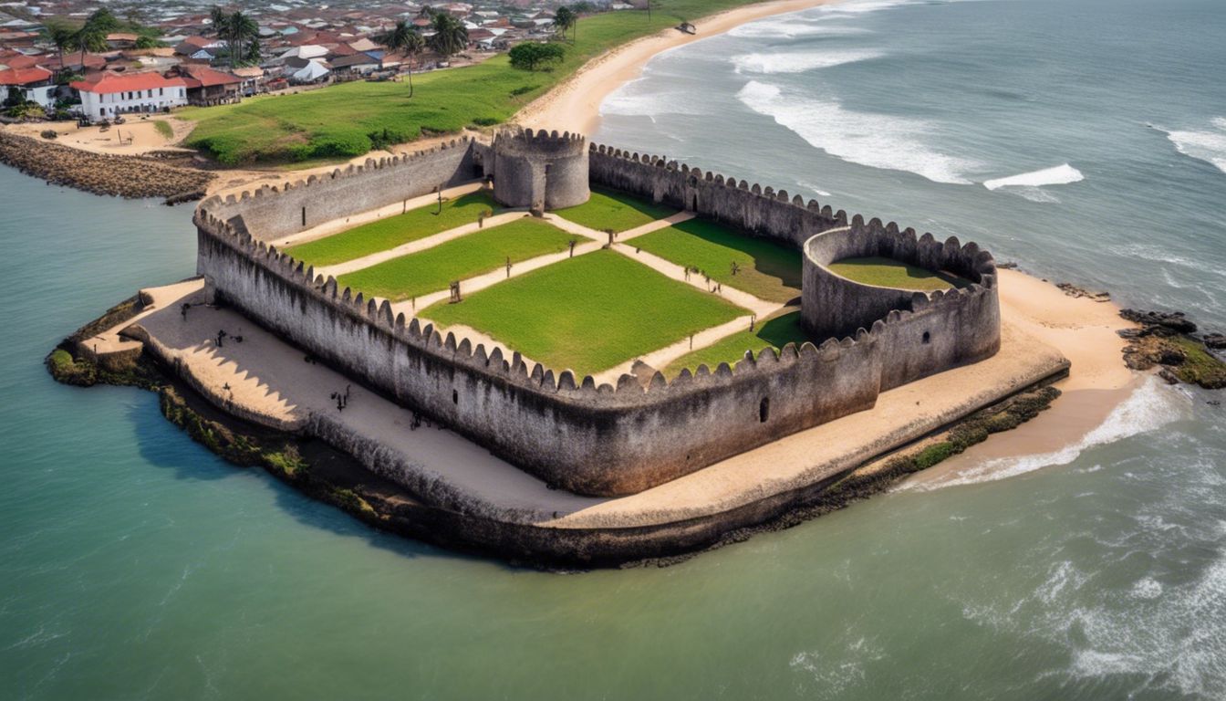 🇬🇭 Elmina Castle, Trade and Colonization, 'The Portuguese built Elmina Castle on the Gold Coast of present-day Ghana, the first European-built trading post in sub-Saharan Africa, marking the beginning of European colonization and the Atlantic slave trade.'