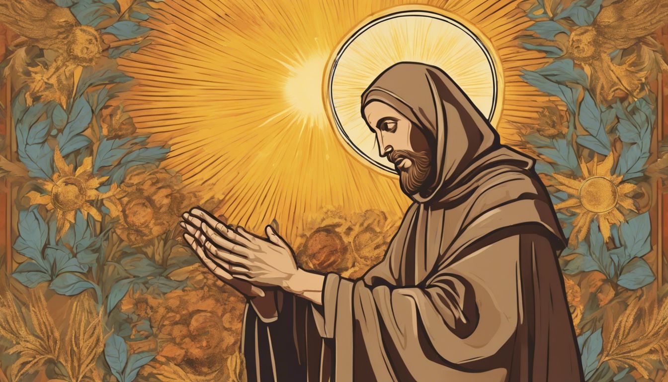 🇮🇹 Francis of Assisi, Receiving the stigmata and composing the Canticle of the Sun, These acts deeply influenced Christian mysticism and poetry, promoting a connection with nature and divine love.