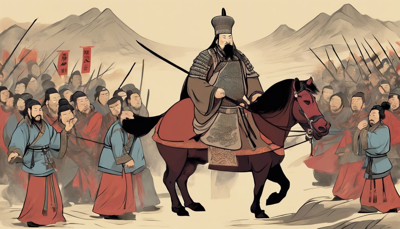 🇨🇳 Kublai Khan, Completion of the conquest of Southern Song dynasty, This conquest unified China under Mongol rule, influencing Asian trade and culture.